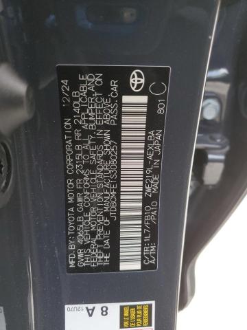 JTDBCMFE1S3080257 - 2025 TOYOTA COROLLA LE CHARCOAL photo 12