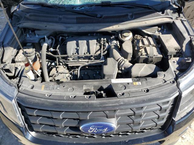 1FM5K8AR5HGA89610 - 2017 FORD EXPLORER POLICE INTERCEPTOR შავი ფოტო 12