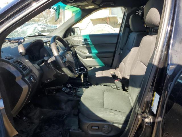 1FM5K8AR5HGA89610 - 2017 FORD EXPLORER POLICE INTERCEPTOR შავი ფოტო 7