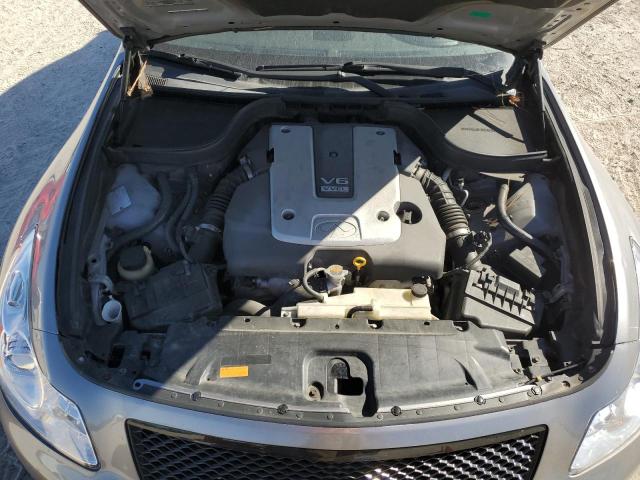 JNKCV61E99M309496 - 2009 INFINITI G37 BASE GRAY photo 11