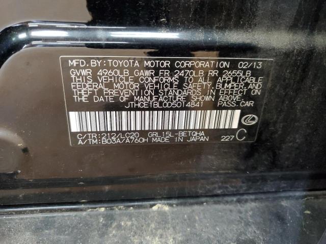 JTHCE1BL0D5014841 - 2013 LEXUS GS 350 黑色 照片 12