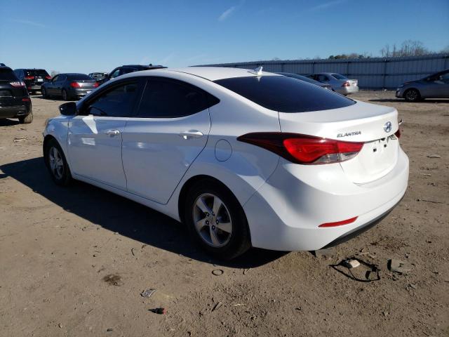 5NPDH4AE7FH643775 - 2015 HYUNDAI ELANTRA SE WHITE photo 2