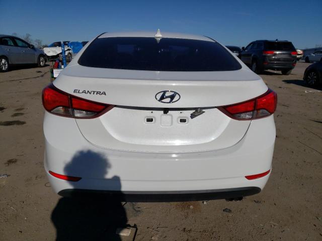 5NPDH4AE7FH643775 - 2015 HYUNDAI ELANTRA SE WHITE photo 6