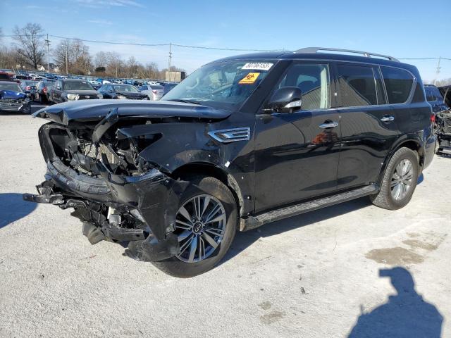 JN8AZ2AE1M9270571 - 2021 INFINITI QX80 LUXE BLACK photo 1