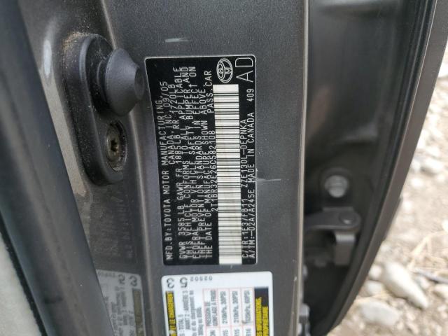2T1BR32E26C582108 - 2006 TOYOTA COROLLA CE GRAY photo 12