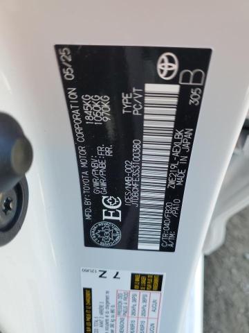 JTDBCMFE3S3100380 - 2025 TOYOTA COROLLA LE WHITE photo 12