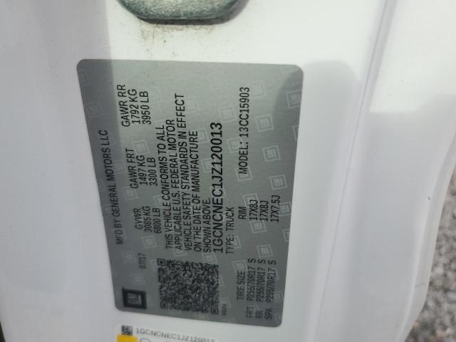 1GCNCNEC1JZ120013 - 2018 CHEVROLET SILVERADO C1500 WHITE photo 12