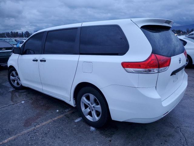 5TDZK3DC7BS021080 - 2011 TOYOTA SIENNA WHITE photo 2