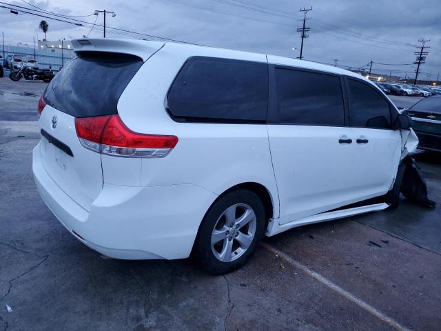 5TDZK3DC7BS021080 - 2011 TOYOTA SIENNA WHITE photo 3