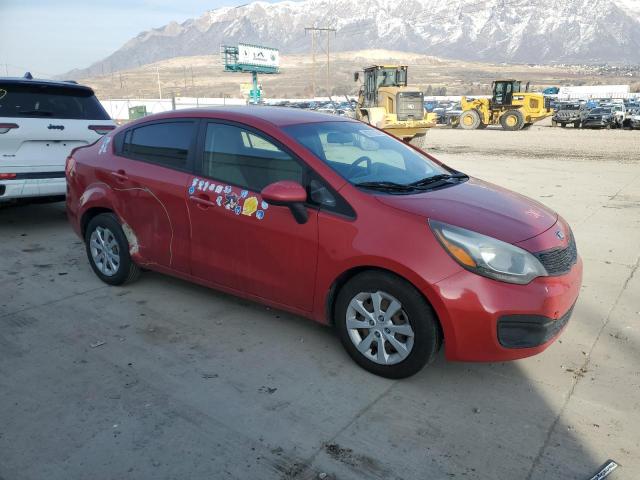 KNADM4A39E6371746 - 2014 KIA RIO LX RED photo 4