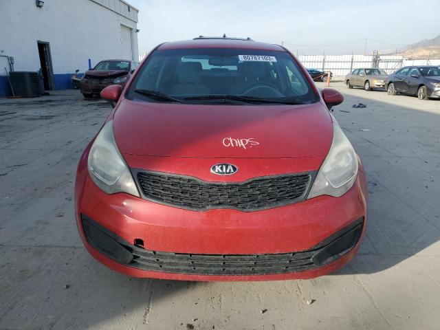 KNADM4A39E6371746 - 2014 KIA RIO LX RED photo 5