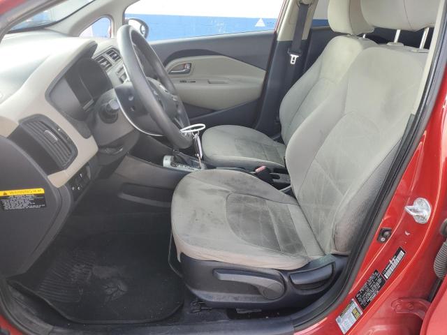 KNADM4A39E6371746 - 2014 KIA RIO LX RED photo 7