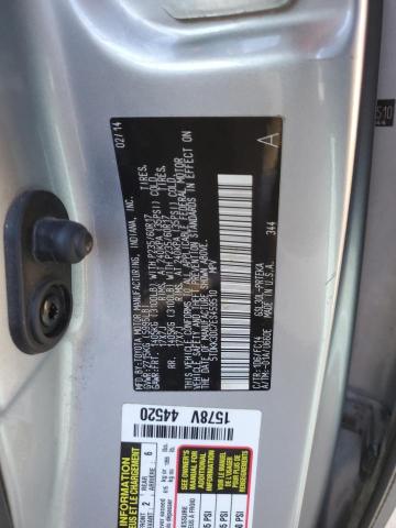 5TDKK3DC7ES459510 - 2014 TOYOTA SIENNA LE SILVER photo 12