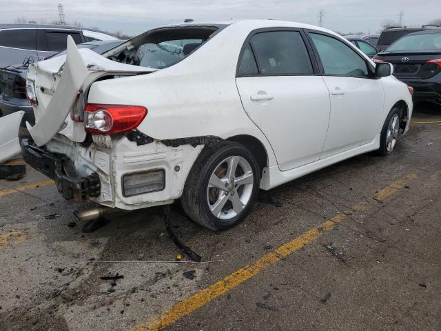 2T1BU4EE2BC738982 - 2011 TOYOTA COROLLA BASE WHITE photo 3