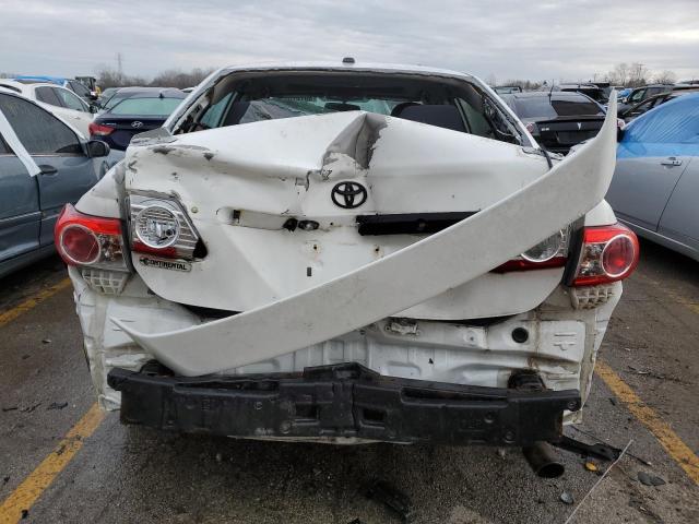 2T1BU4EE2BC738982 - 2011 TOYOTA COROLLA BASE WHITE photo 6