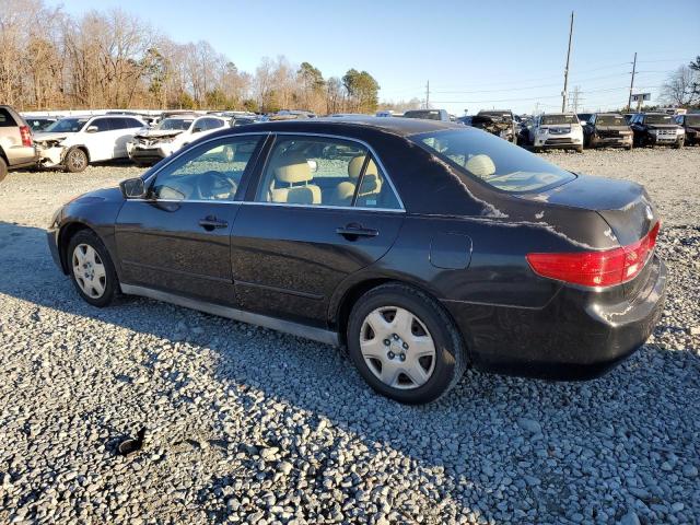 1HGCM66325A046907 - 2005 HONDA ACCORD LX BLACK photo 2