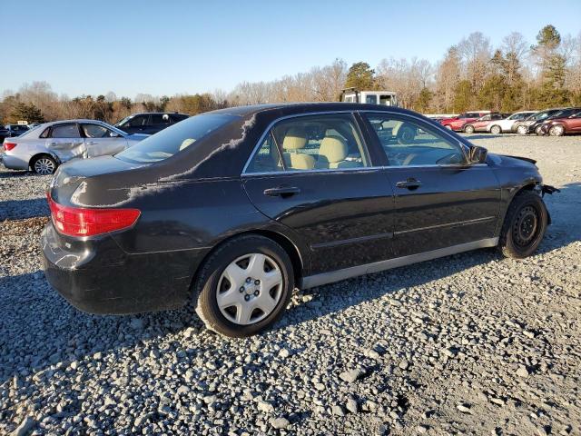 1HGCM66325A046907 - 2005 HONDA ACCORD LX BLACK photo 3