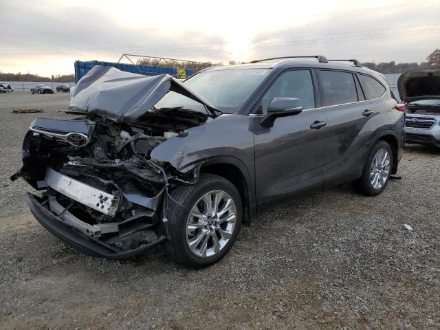 5TDDZRBH3MS549631 - 2021 TOYOTA HIGHLANDER LIMITED GRAY photo 1