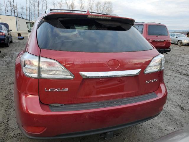 JTJBK1BA5A2422380 - 2010 LEXUS RX 350 RED photo 6