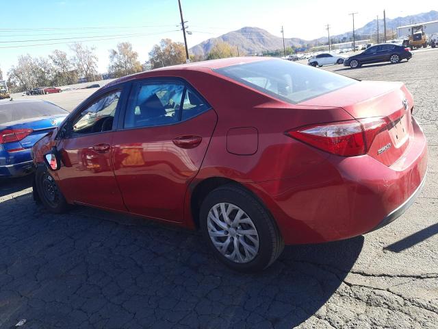 5YFBURHEXKP897760 - 2019 TOYOTA COROLLA L RED photo 2