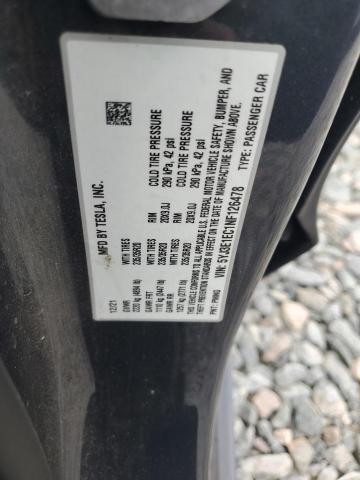 5YJ3E1EC1NF126478 - 2022 TESLA MODEL 3 GRAY photo 13