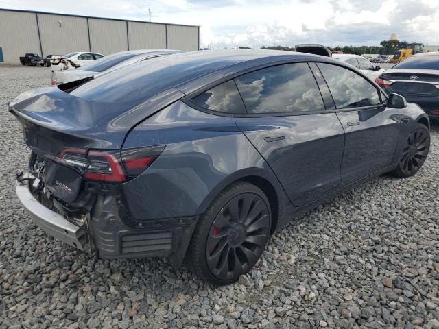 5YJ3E1EC1NF126478 - 2022 TESLA MODEL 3 GRAY photo 3