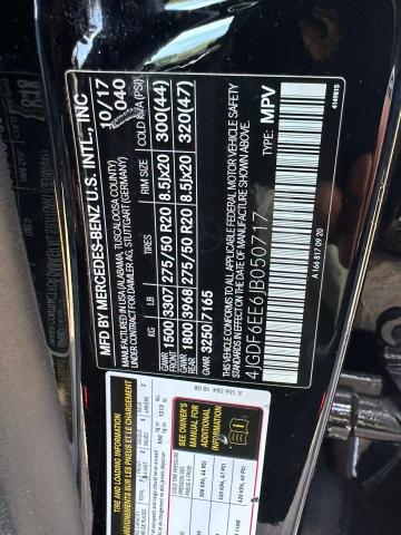 4JGDF6EE6JB050717 - 2018 MERCEDES-BENZ GLS 450 4MATIC BLACK photo 13