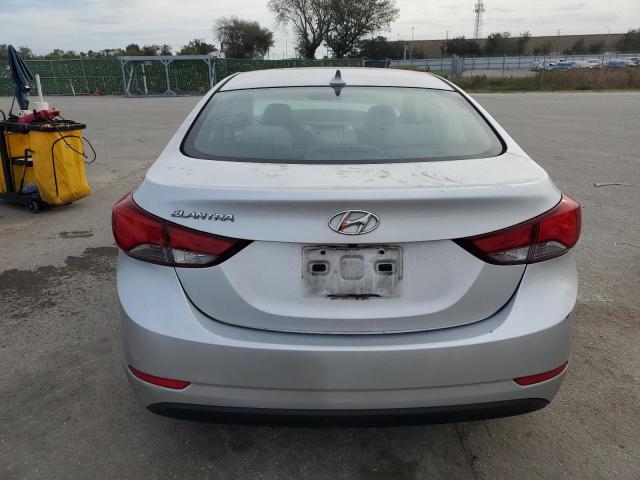 KMHDH4AE4FU264198 - 2015 HYUNDAI ELANTRA SE SILVER photo 6