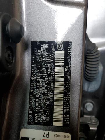4T1BF1FKXGU597324 - 2016 TOYOTA CAMRY LE GRAY photo 12