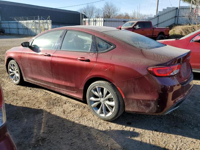 1C3CCCBG8GN108593 - 2016 CHRYSLER 200 S MAROON photo 2