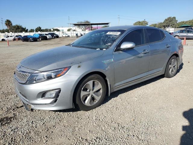 KNAGM4AD5G5096925 - 2016 KIA OPTIMA HYBRID SILVER photo 1