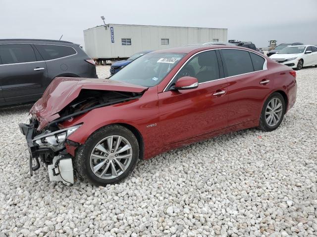 JN1AV7AP7EM690746 - 2014 INFINITI Q50 HYBRID PREMIUM RED photo 1