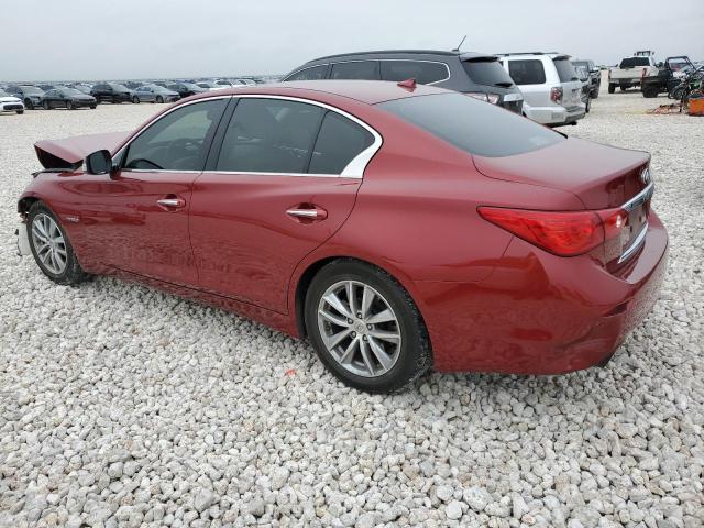 JN1AV7AP7EM690746 - 2014 INFINITI Q50 HYBRID PREMIUM RED photo 2