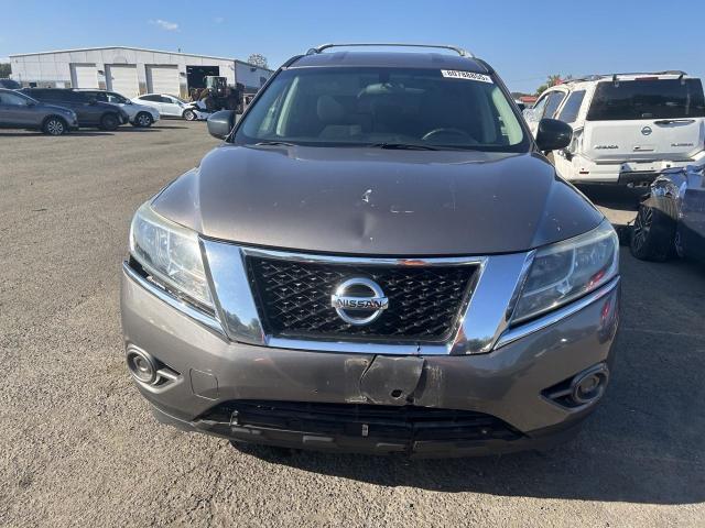 5N1AR2MM7EC708220 - 2014 NISSAN PATHFINDER S BROWN photo 5