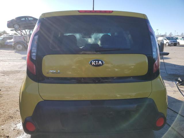 KNDJP3A57E7092640 - 2014 KIA SOUL + YELLOW photo 6