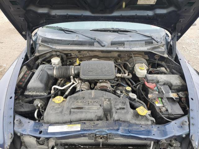 1D7HL48K34S630621 - 2004 DODGE DAKOTA QUAD SLT BLUE photo 11
