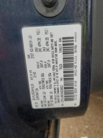 1D7HL48K34S630621 - 2004 DODGE DAKOTA QUAD SLT BLUE photo 12