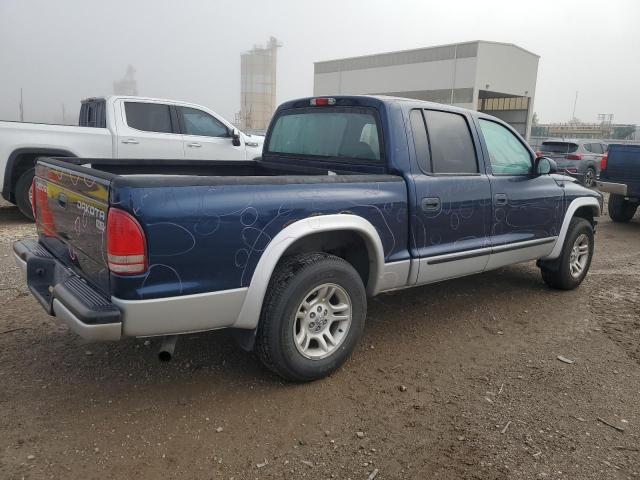 1D7HL48K34S630621 - 2004 DODGE DAKOTA QUAD SLT BLUE photo 3