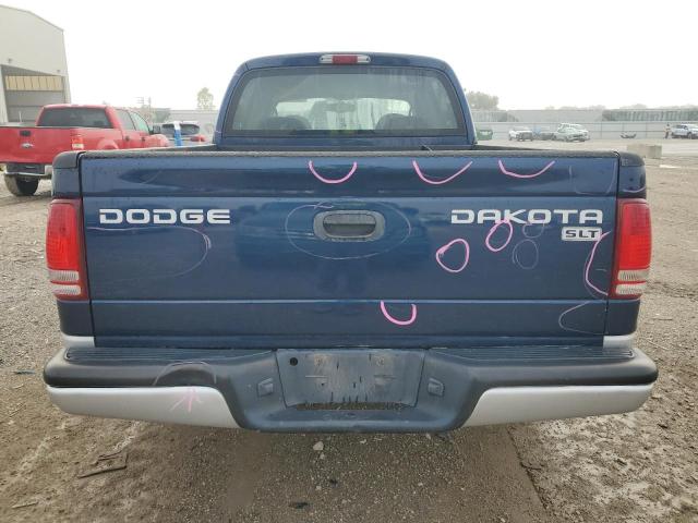 1D7HL48K34S630621 - 2004 DODGE DAKOTA QUAD SLT BLUE photo 6