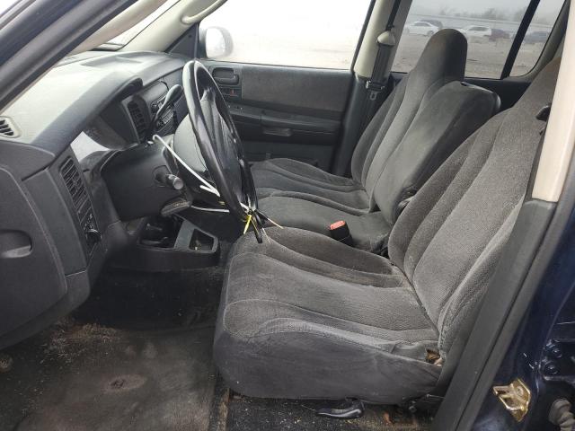 1D7HL48K34S630621 - 2004 DODGE DAKOTA QUAD SLT BLUE photo 7