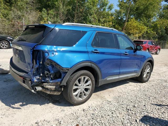 1FMSK8FH1MGC35191 - 2021 FORD EXPLORER LIMITED Mavi fotoğraf 3