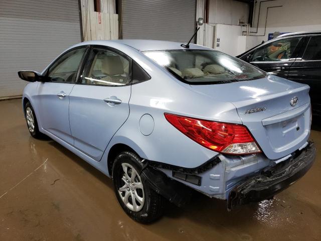 KMHCT4AE0CU170194 - 2012 HYUNDAI ACCENT GLS BLUE photo 2