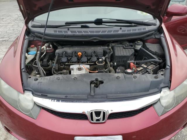 1HGFA16599L014170 - 2009 HONDA CIVIC LX 勃艮第红 照片 11