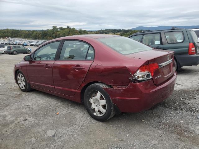 1HGFA16599L014170 - 2009 HONDA CIVIC LX 勃艮第红 照片 2