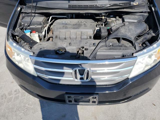5FNRL5H64CB025977 - 2012 HONDA ODYSSEY EXL BLACK photo 12