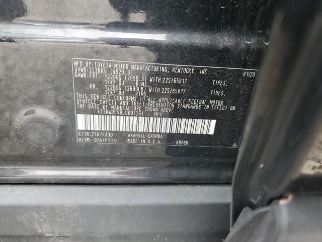 4T3RWRFV8LU001264 - 2020 TOYOTA RAV4 XLE BLACK photo 13