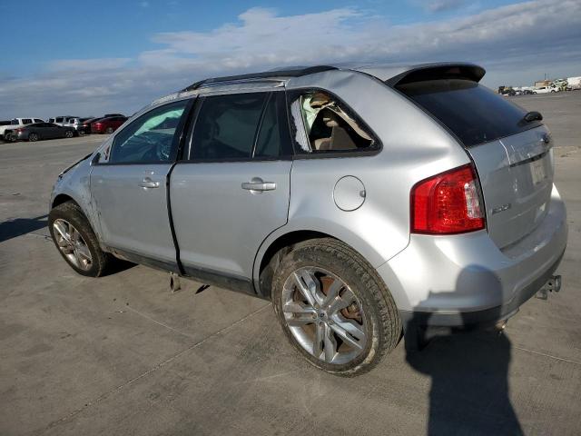 2FMDK4JC1DBA47503 - 2013 FORD EDGE SEL SILVER photo 2