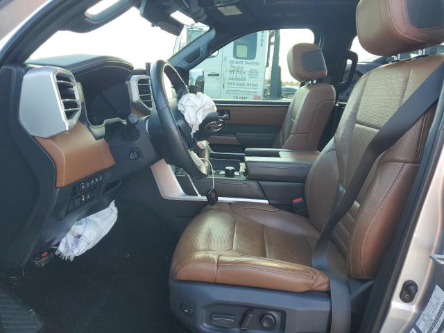 5TFMA5AB0NX015060 - 2022 TOYOTA TUNDRA CREWMAX PLATINUM Plata foto 7