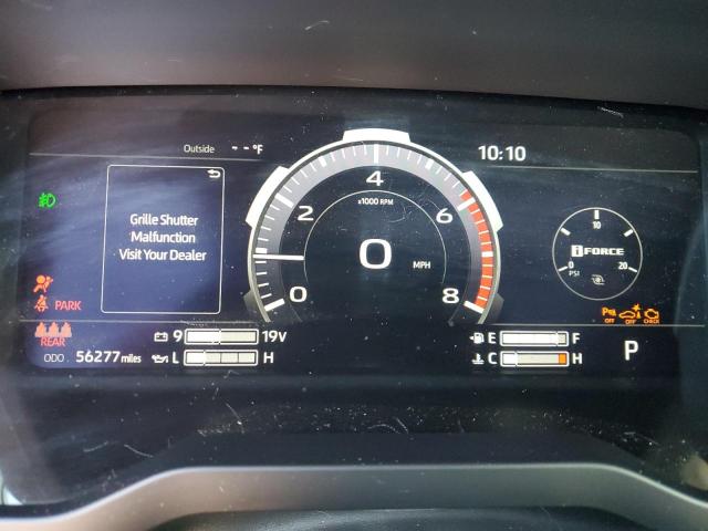 5TFMA5AB0NX015060 - 2022 TOYOTA TUNDRA CREWMAX PLATINUM Plata foto 9