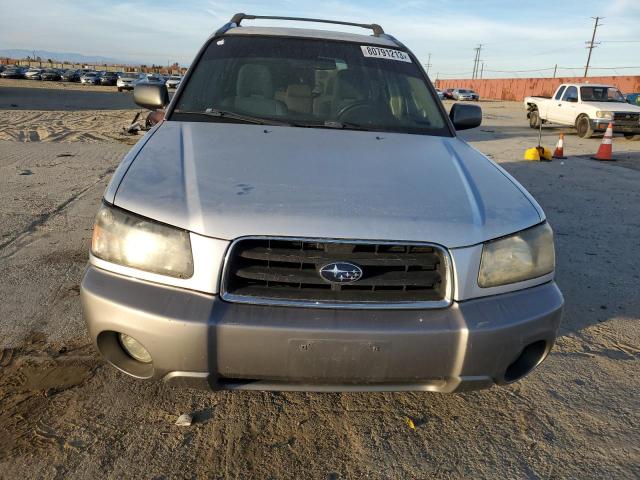 JF1SG65613H723064 - 2003 SUBARU FORESTER 2.5XS SILVER photo 5